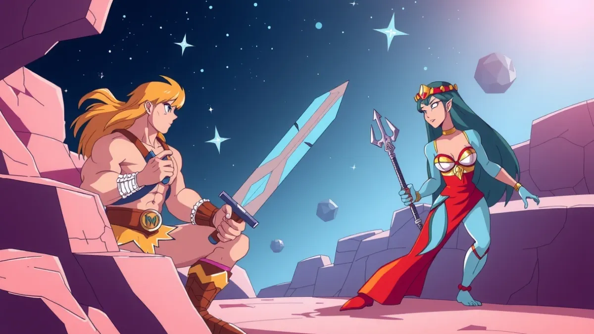 A relação entre os desenhos de He-Man e She-Ra no universo