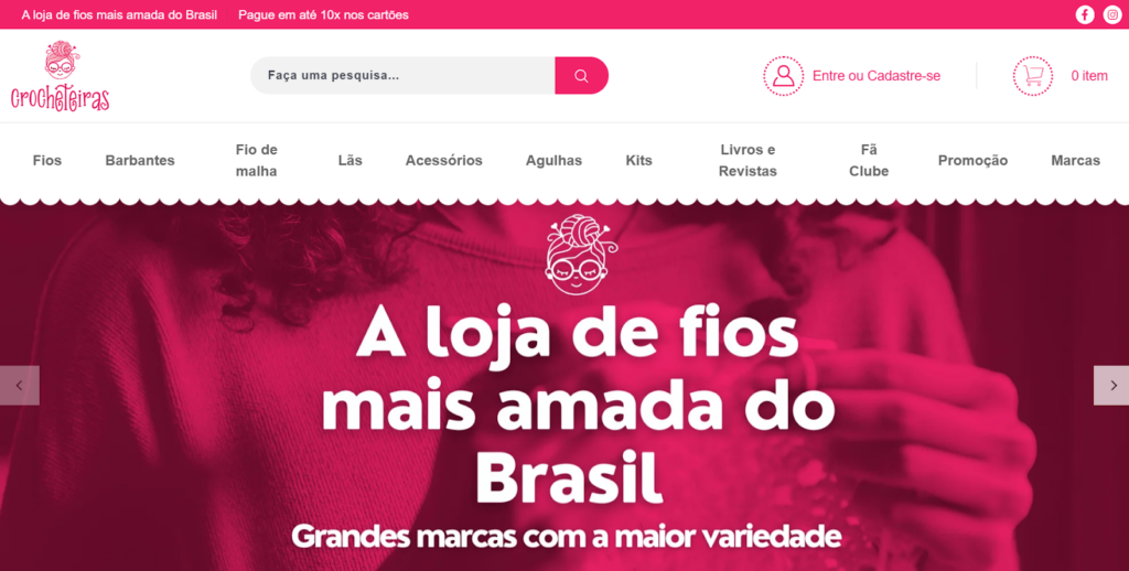 E-commerce Crocheteiras: A Sua Loja Especializada