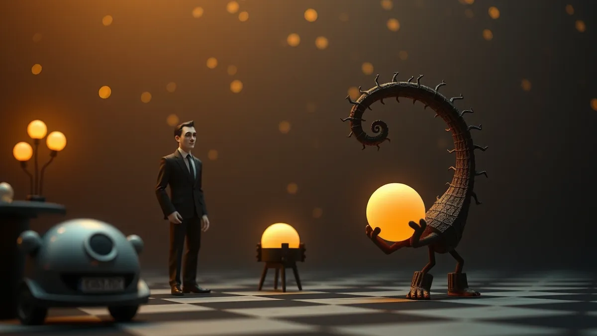 Os bonecos e cenários reais das animações de Tim Burton