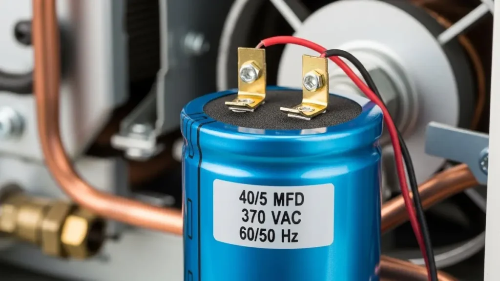 Onde fica o capacitor do ar condicionado