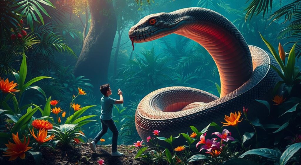 sonhar matando cobra