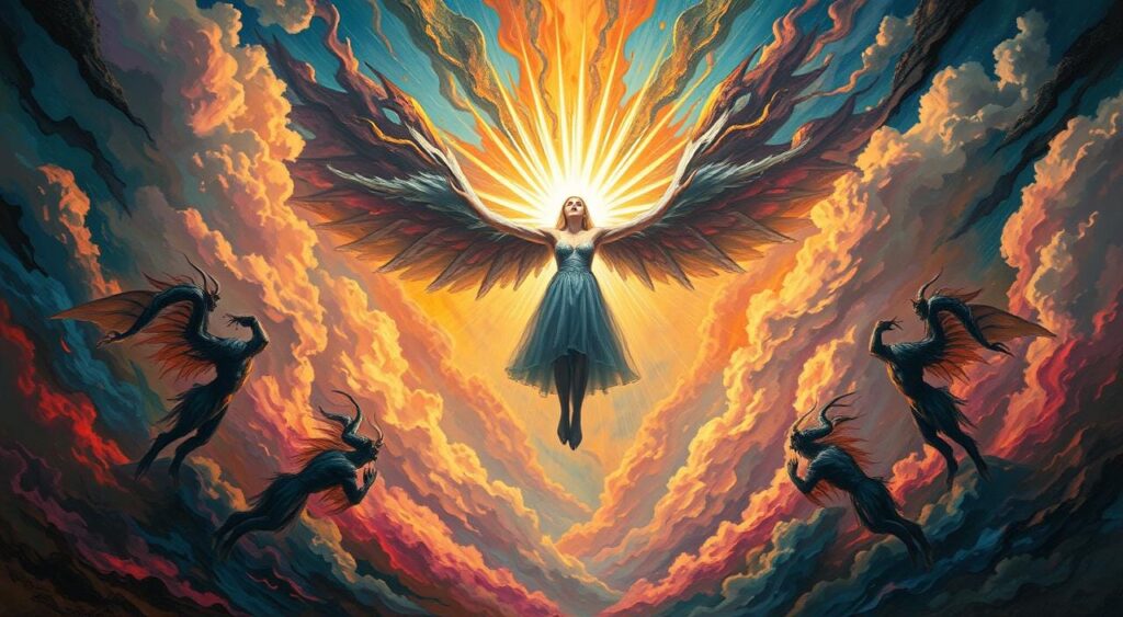 sonhar expulsando demônios