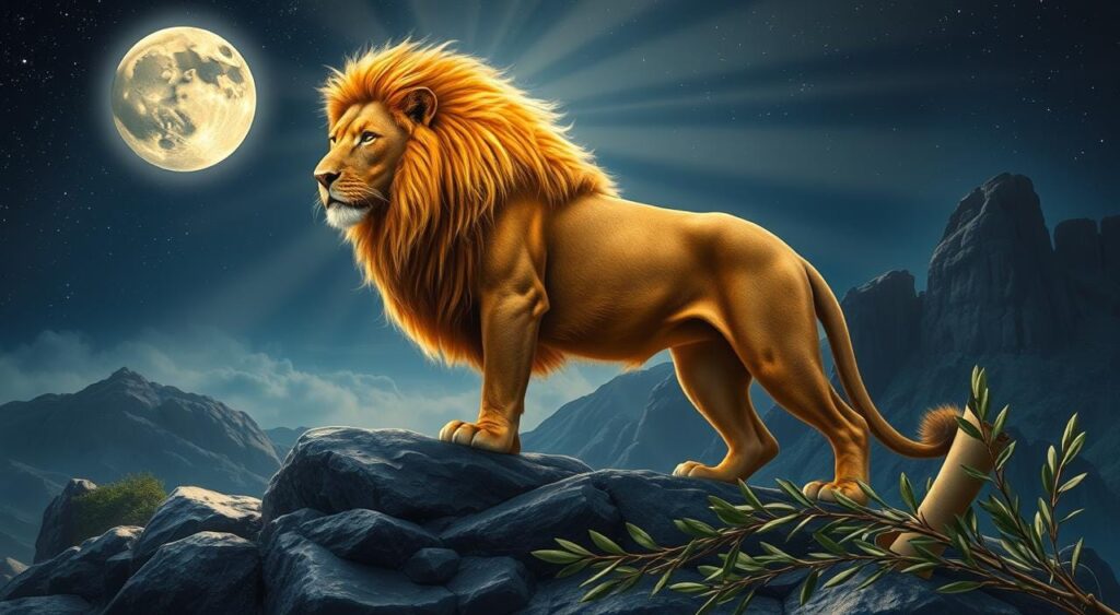 sonhar com leão na bíblia