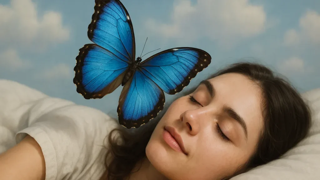 sonhar com borboleta azul 1