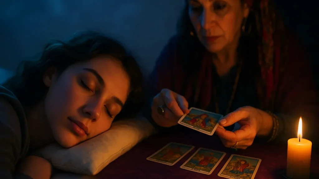 sonhar com cartomante lendo as cartas para mim 1