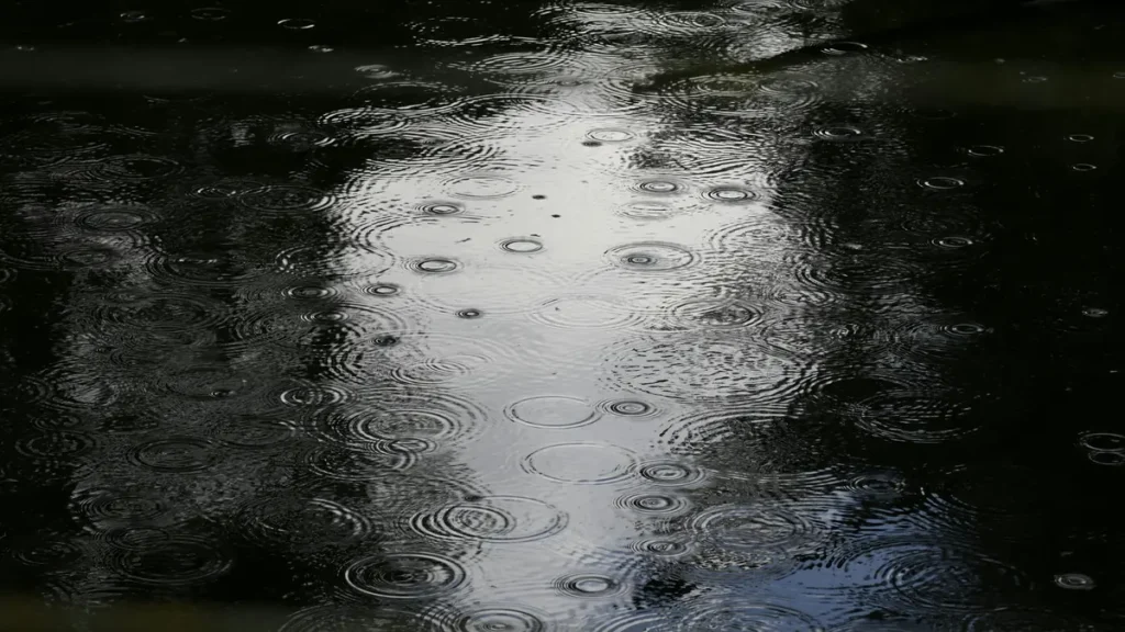 Entupimento em dia de chuva