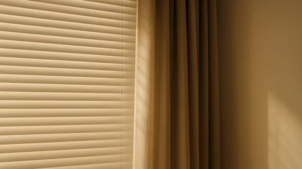 como usar persiana e cortina juntas 1