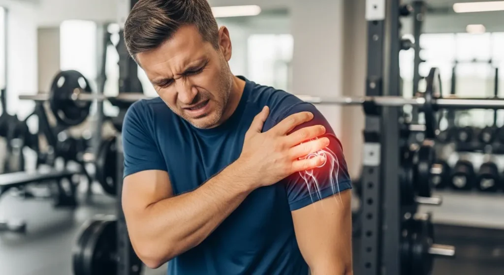 Dor no ombro na musculação