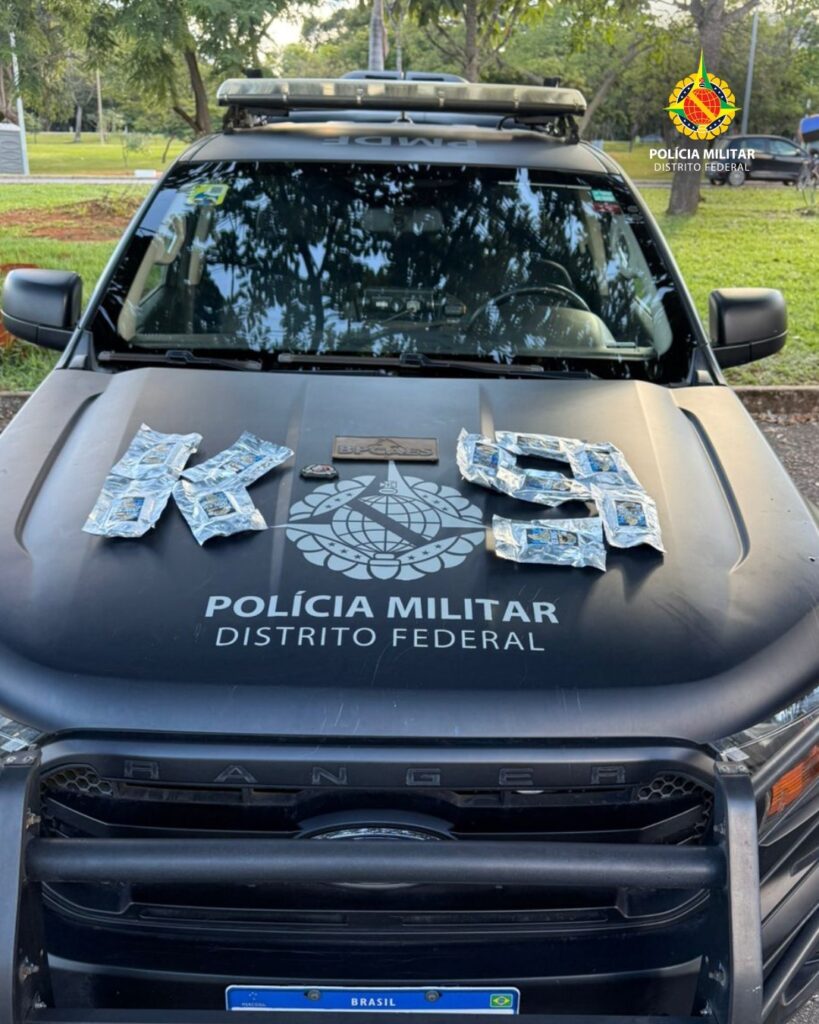 Cão da PMDF apreende R$ 100 mil em drogas Cão da PMDF apreende R$ 100 mil em drogas