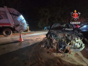 Acidente em Sobradinho deixa ferida na DF-440